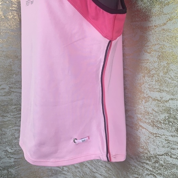 R&R Sport Pink/white Womens Activewear Tank Top Size L - Picture 5 of 13